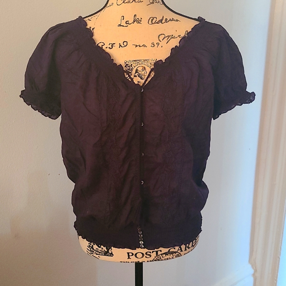 Ralph Lauren Denim and Supply Puff Sleeve Top